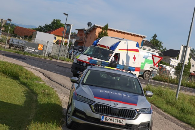 	Auffahrunfall mit drei beteiligten Autos im dichten Abendverkehr auf Wiener Straße in Marchtrenk