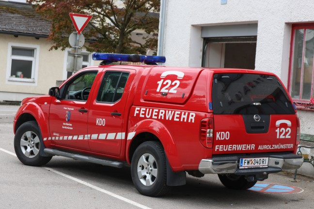 	Einsatzkräfte zu Gasaustritt in einem Gebäude in Aurolzmünster gerufen