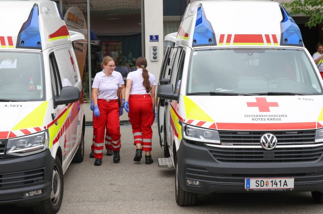 	Unwetterschäden: Alten- und Pflegeheim in Zell an der Pram mit Großaufgebot geräumt