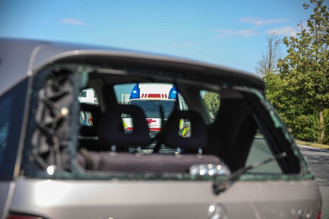 	Auffahrunfall im dichten Abendverkehr auf Wiener Straße bei Marchtrenk fordert eine verletzte Person