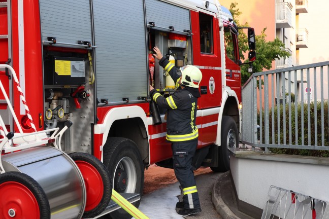 	Beginnender PKW-Brand in einer Tiefgarage in Wels-Neustadt rechtzeitig entdeckt und gelöscht