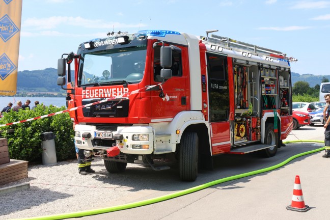 	Großeinsatz: Brand auf einem Passagierschiff am Traunsee bei Gmunden