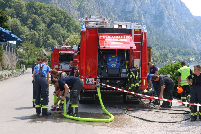 	Großeinsatz: Brand auf einem Passagierschiff am Traunsee bei Gmunden