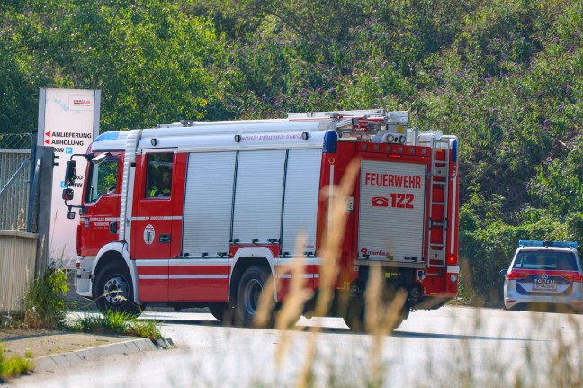 	Brandeinsatz bei einem Abfallverwertungsunternehmen in Wels-Schafwiesen