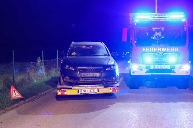 	Auto im Maisfeld: PKW bei Verkehrsunfall in Steinerkirchen an der Traun von Straße abgekommen