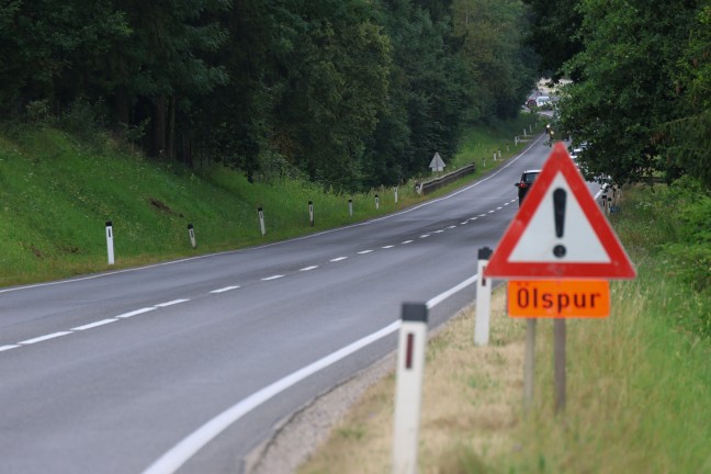 	Schwerer Verkehrsunfall auf Voralpenstraße bei Sierning endet glimpflich