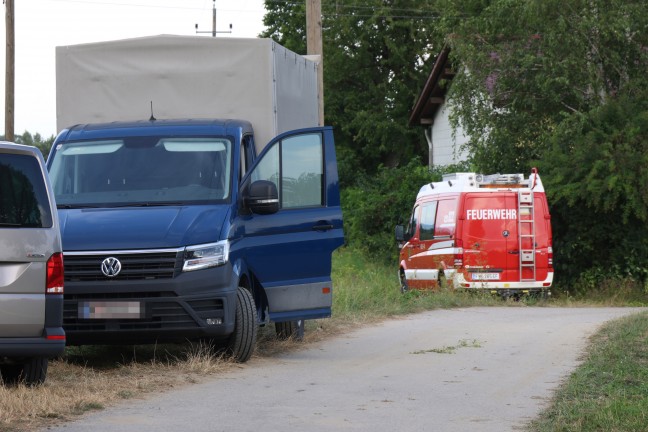 	Entschärfungsdienst und Brandermittler nach Explosion in Feuerwerkslager in Pupping im Einsatz