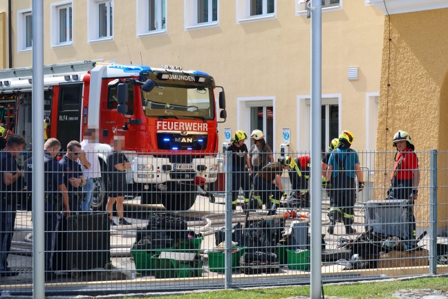 	Brand in einer Werkstätte eines Energieversorgungsunternehmens in Gmunden