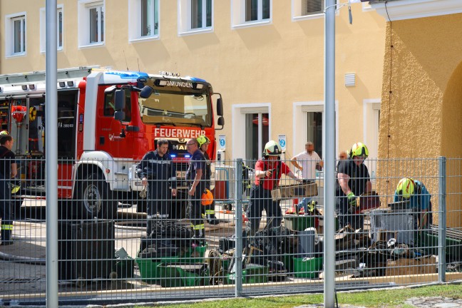 	Brand in einer Werkstätte eines Energieversorgungsunternehmens in Gmunden