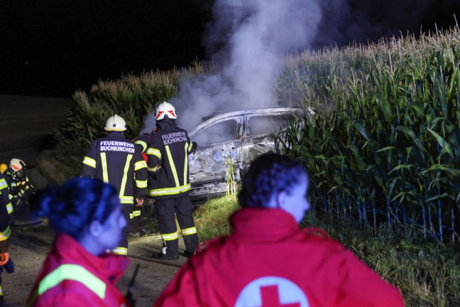 	Identität geklärt: Lenker (18) und Beifahrerin (17) starben bei Autobrand nach Unfall in Buchkirchen