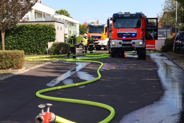 	Ausgedehnter Wohnungsbrand in einer Wohnanlage in Leonding sorgte für Einsatz dreier Feuerwehren