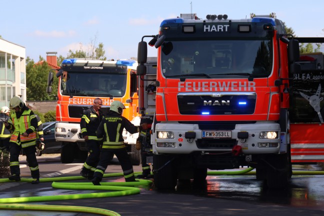 	Ausgedehnter Wohnungsbrand in einer Wohnanlage in Leonding sorgte für Einsatz dreier Feuerwehren