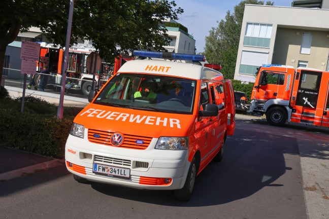 	Ausgedehnter Wohnungsbrand in einer Wohnanlage in Leonding sorgte für Einsatz dreier Feuerwehren