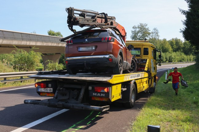 	Menschenrettung nach schwerem Verkehrsunfall am Knoten Voralpenkreuz bei Sattledt