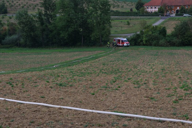 	Vier Feuerwehren bei Garagenbrand in St. Marien im Einsatz