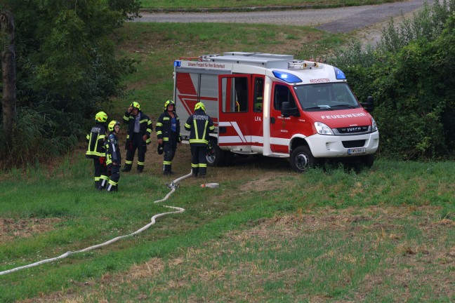 	Vier Feuerwehren bei Garagenbrand in St. Marien im Einsatz