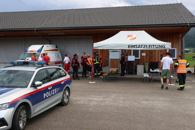 	Personensuche in der Steyr: Großaufgebot sucht zwischen Grünburg und Molln nach vermisster Person