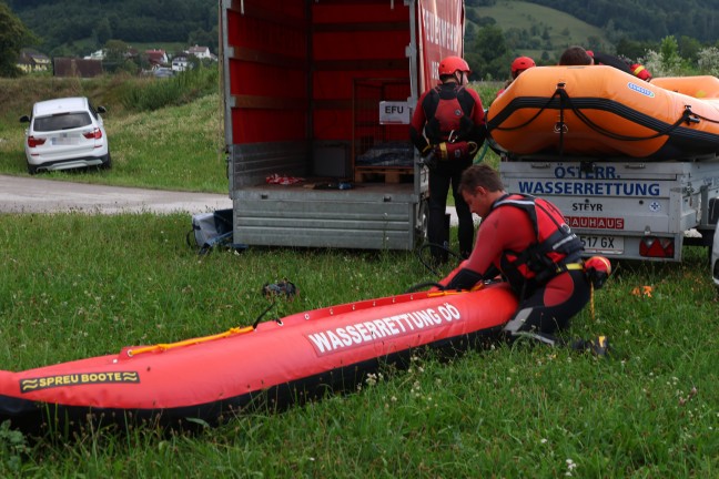 	Personensuche in der Steyr: Großaufgebot sucht zwischen Grünburg und Molln nach vermisster Person