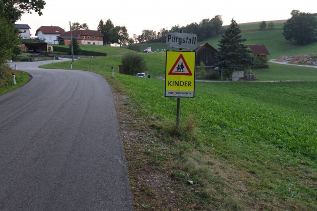 	Waizenkirchen: Motorradlenker (52) bei Sturz gegen Verkehrszeichen geprallt und tödlich verletzt