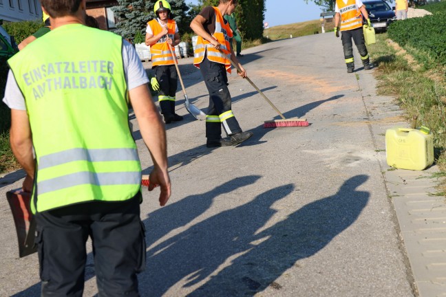 	Verkehrsunfall zwischen PKW und Traktor in Thalheim bei Wels endet glimpflich