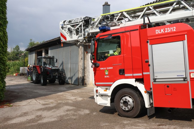 	Brand in einem landwirtschaftlichen Nebengebäude in Pfarrkirchen bei Bad Hall