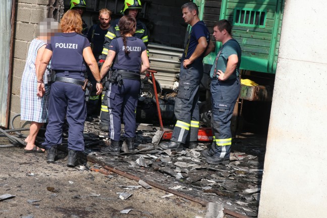 	Brand in einem landwirtschaftlichen Nebengebäude in Pfarrkirchen bei Bad Hall