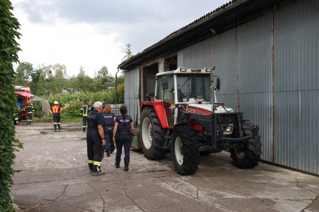 	Brand in einem landwirtschaftlichen Nebengebäude in Pfarrkirchen bei Bad Hall