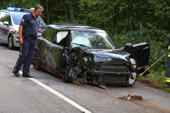 	Auto gegen Baum: Eine Tote und drei teils Schwerverletzte bei folgenschwerem Unfall in Waizenkirchen