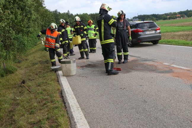 	Waldrand gestreift: Kleintransporter bei Sipbachzell von Fahrbahn abgekommen