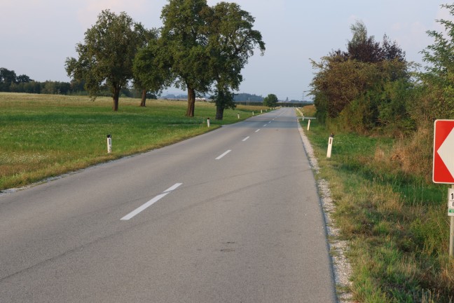 	Autolenkerin bei Fischlham mit PKW von Straße abgekommen und verunfallt