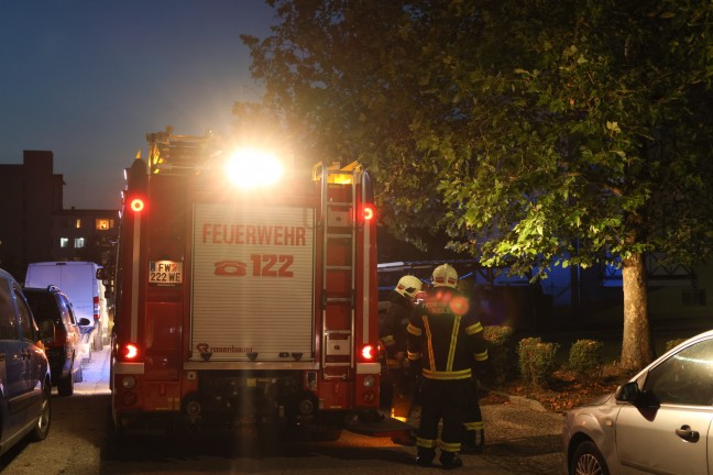 	Optische Täuschung durch Kerze löste kurzzeitigen Einsatz der Feuerwehr in Wels-Neustadt aus