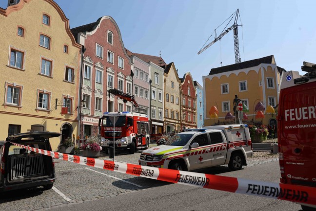 	Deckeneinsturz: Suche nach zwei Verschütteten auf Baustelle in Schärding