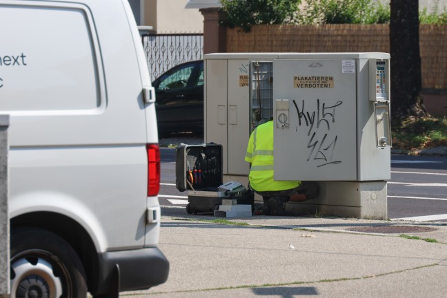 	Kreuzungscrash in Wels-Innenstadt während Arbeiten an der Ampelanlage