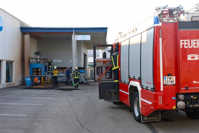 	Brand einer Filteranlage bei einem Metallverarbeitungsunternehmen in Wels-Vogelweide