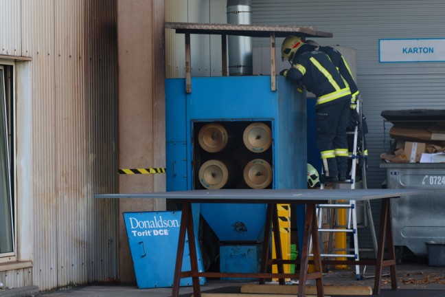 	Brand einer Filteranlage bei einem Metallverarbeitungsunternehmen in Wels-Vogelweide