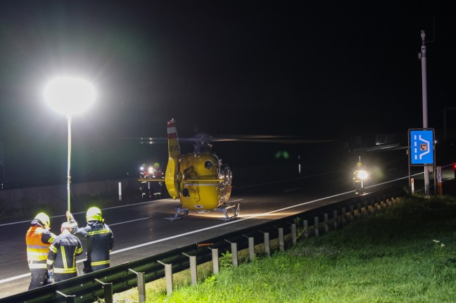 	Geisterfahrerunfall: Autolenker (19) bei Frontalcrash auf Westautobahn in Vorchdorf tödlich verletzt