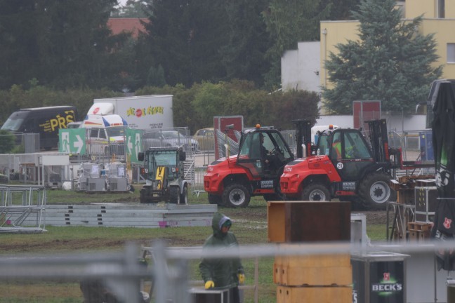 	Konzert abgesagt: "Böhse Onkelz"-Konzert in Wels fällt wegen Starkregen sprichwörtlich ins Wasser