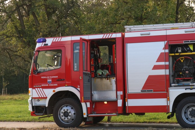 	Traktorbrand auf einem Feld in Bad Wimsbach-Neydharting sorgte für Einsatz zweier Feuerwehren