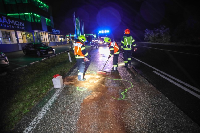 	Motorradlenker bei Sturz auf Wiener Straße in Marchtrenk leicht verletzt