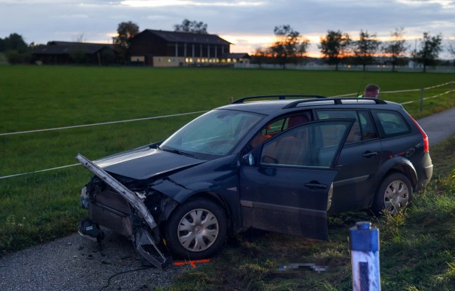 	2,24 Promille: Alkolenker geriet auf Braunauer Straße bei Burgkirchen in den Gegenverkehr