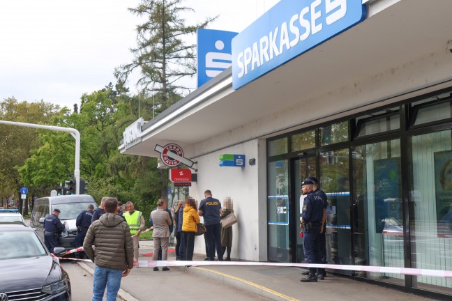 	Banküberfall: Alarmfahndung nach bewaffnetem Raubüberfall auf Bankfiliale in Linz-Urfahr