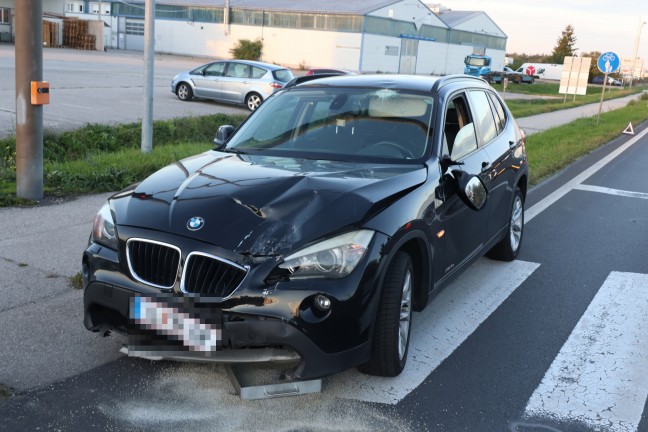 	Schwerer Verkehrsunfall zwischen PKW und Motorrad auf Wiener Straße bei Marchtrenk