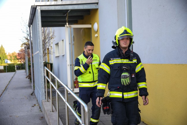 	Brandverdacht durch Mikrowelle in einem Mehrparteienhaus in Marchtrenk