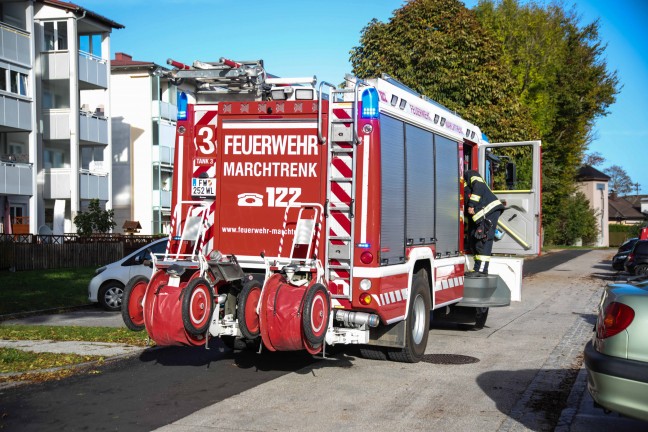 	Brandverdacht durch Mikrowelle in einem Mehrparteienhaus in Marchtrenk