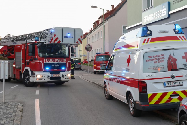 	Küchenbrand in einer Wohnung eines Mehrparteienwohnhauses in Wels-Vogelweide