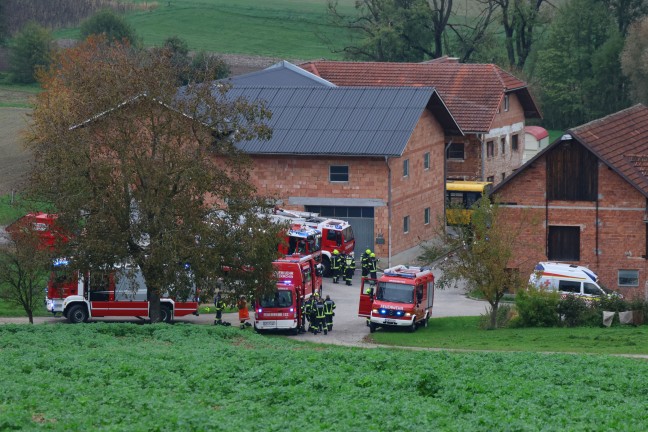 	Brand im Heizraum eines Wohngebudes auf einem Bauernhof in Grieskirchen