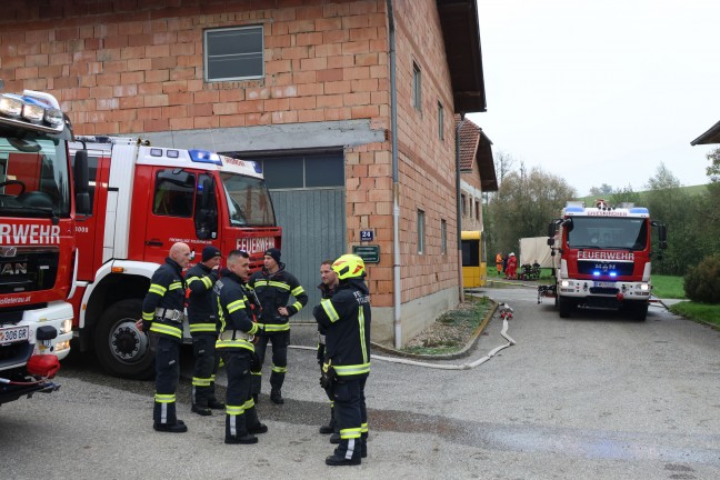 	Brand im Heizraum eines Wohngebudes auf einem Bauernhof in Grieskirchen