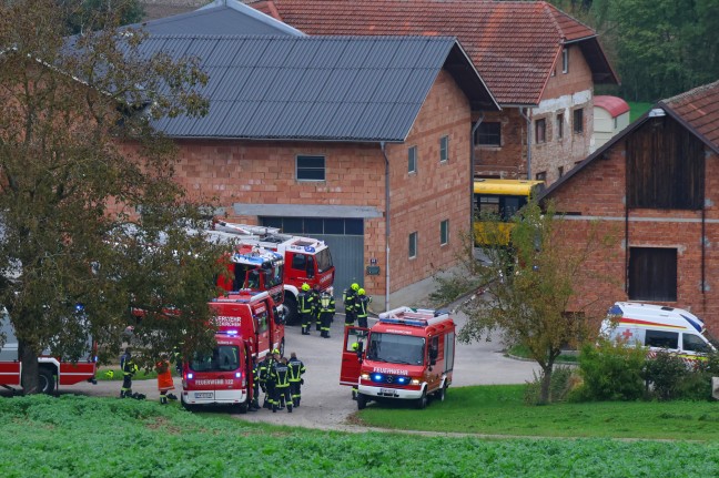 	Brand im Heizraum eines Wohngebudes auf einem Bauernhof in Grieskirchen