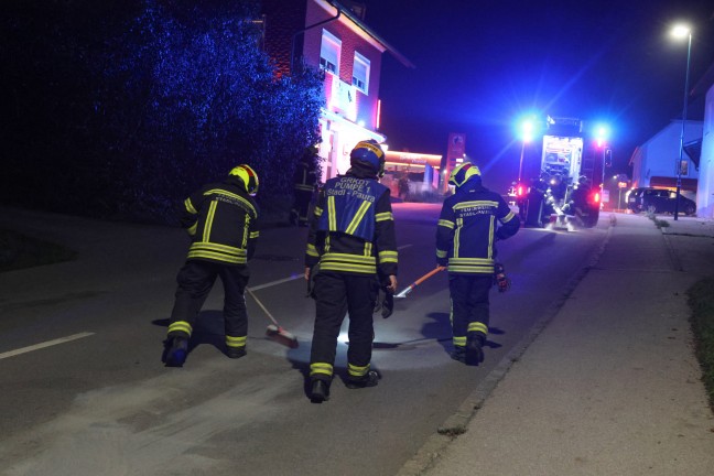 	lspur von Lambach nach Stadl-Paura sorgte fr greren Einsatz der Feuerwehren