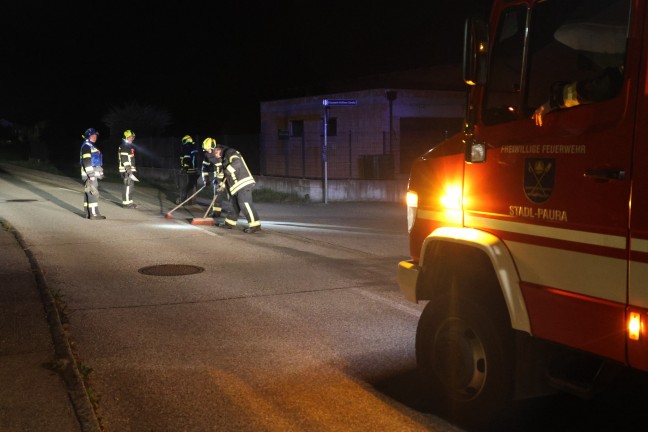 	lspur von Lambach nach Stadl-Paura sorgte fr greren Einsatz der Feuerwehren